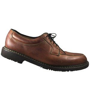 Allen Edmunds Wilbert Shoes Mens Oxford Derbys Brown 9 D Split Toe Lace Comfort